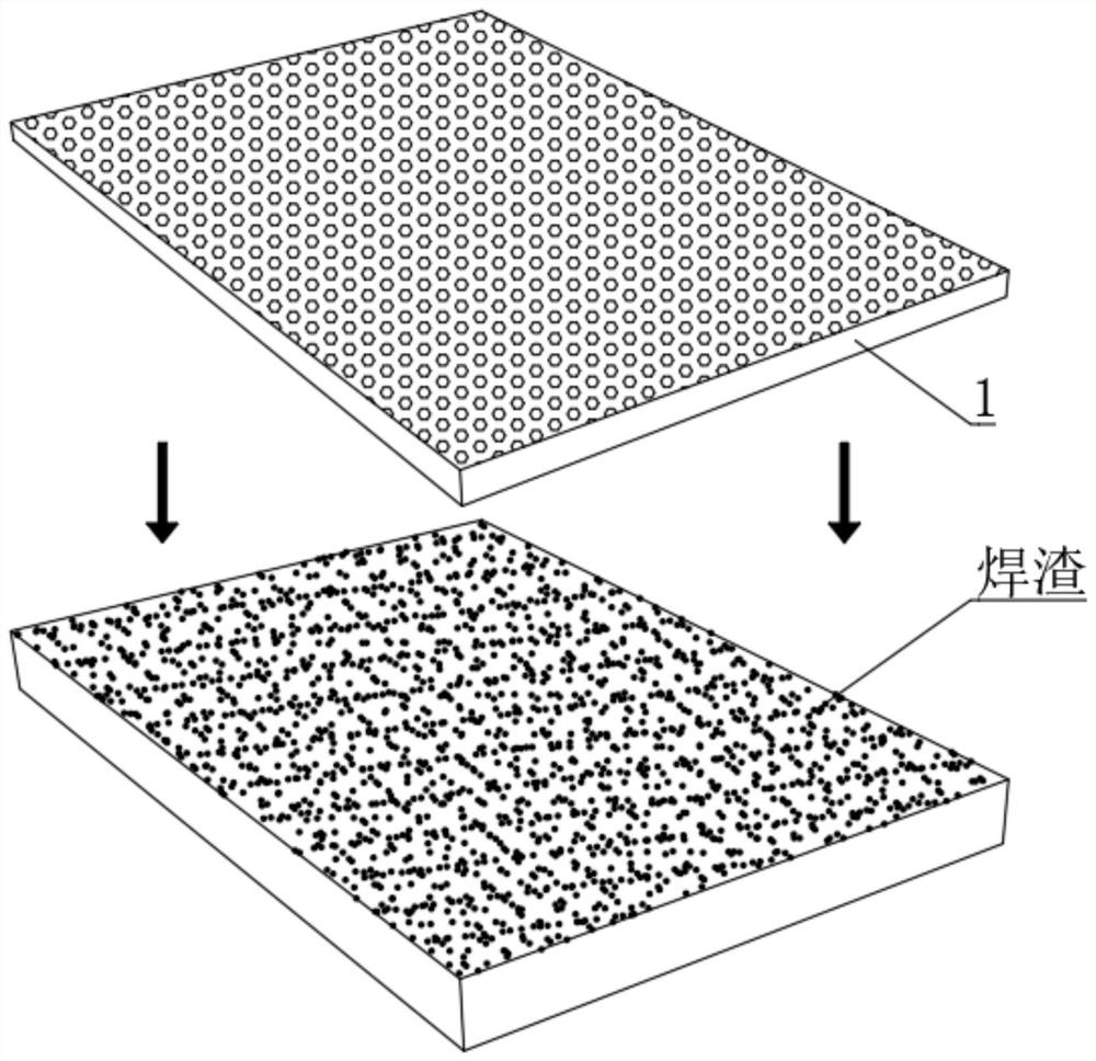 A cold slag removal method applied to robot welding