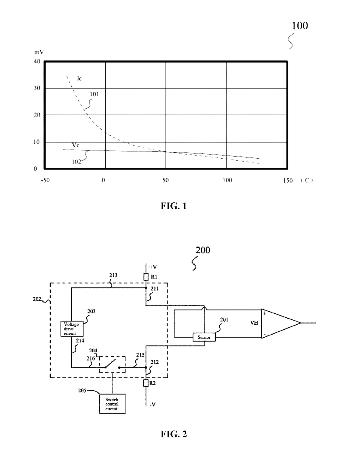 Sensing circuit, hybrid drive circuit, and sensor assembly