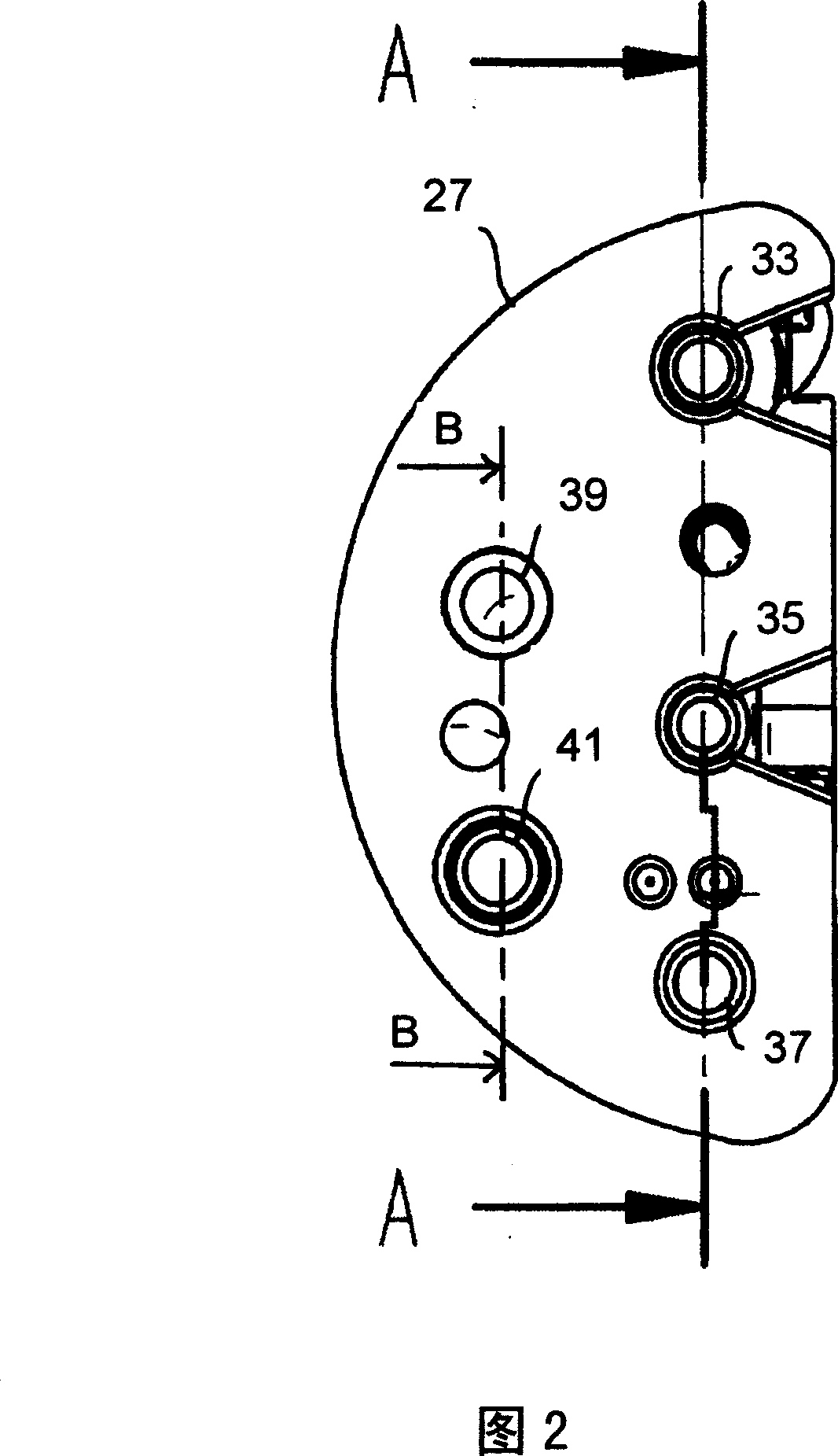 Cassette for irrigation or aspiration machine for endoscopy