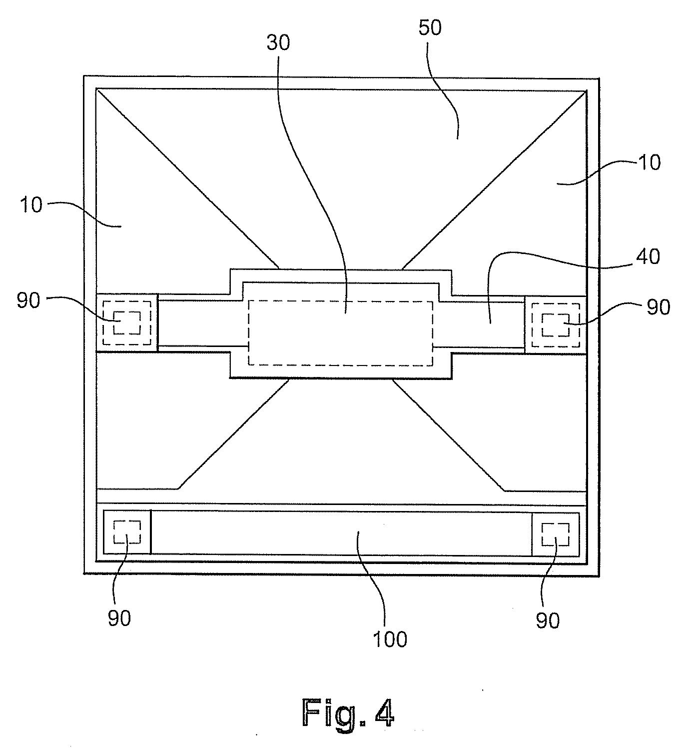 Bolometric detector for detecting electromagnetic waves