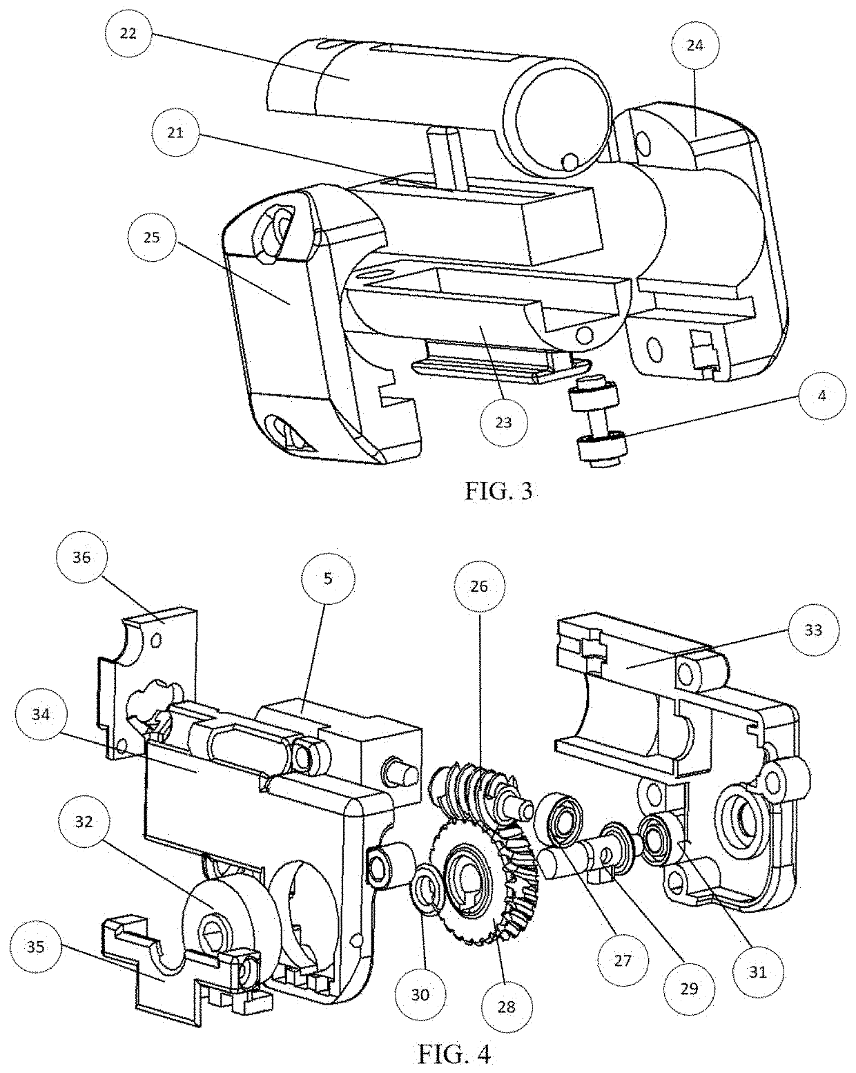 Exoskeleton robot for motor rehabilitation of the hand and wrist