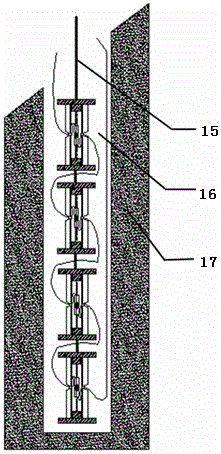 A slope optical fiber Bragg grating multi-point displacement sensor and its application method