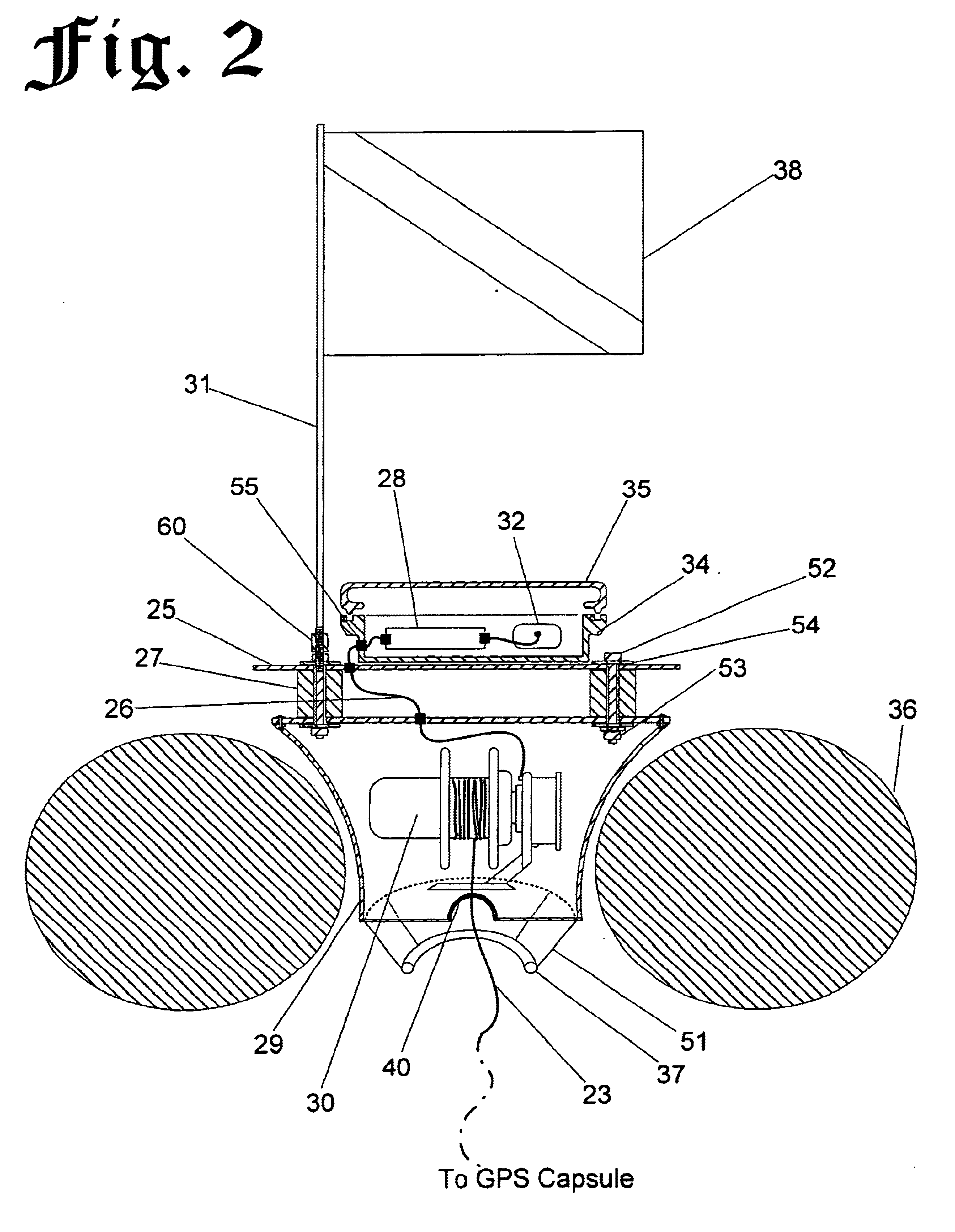 Navigational device for an underwater diver