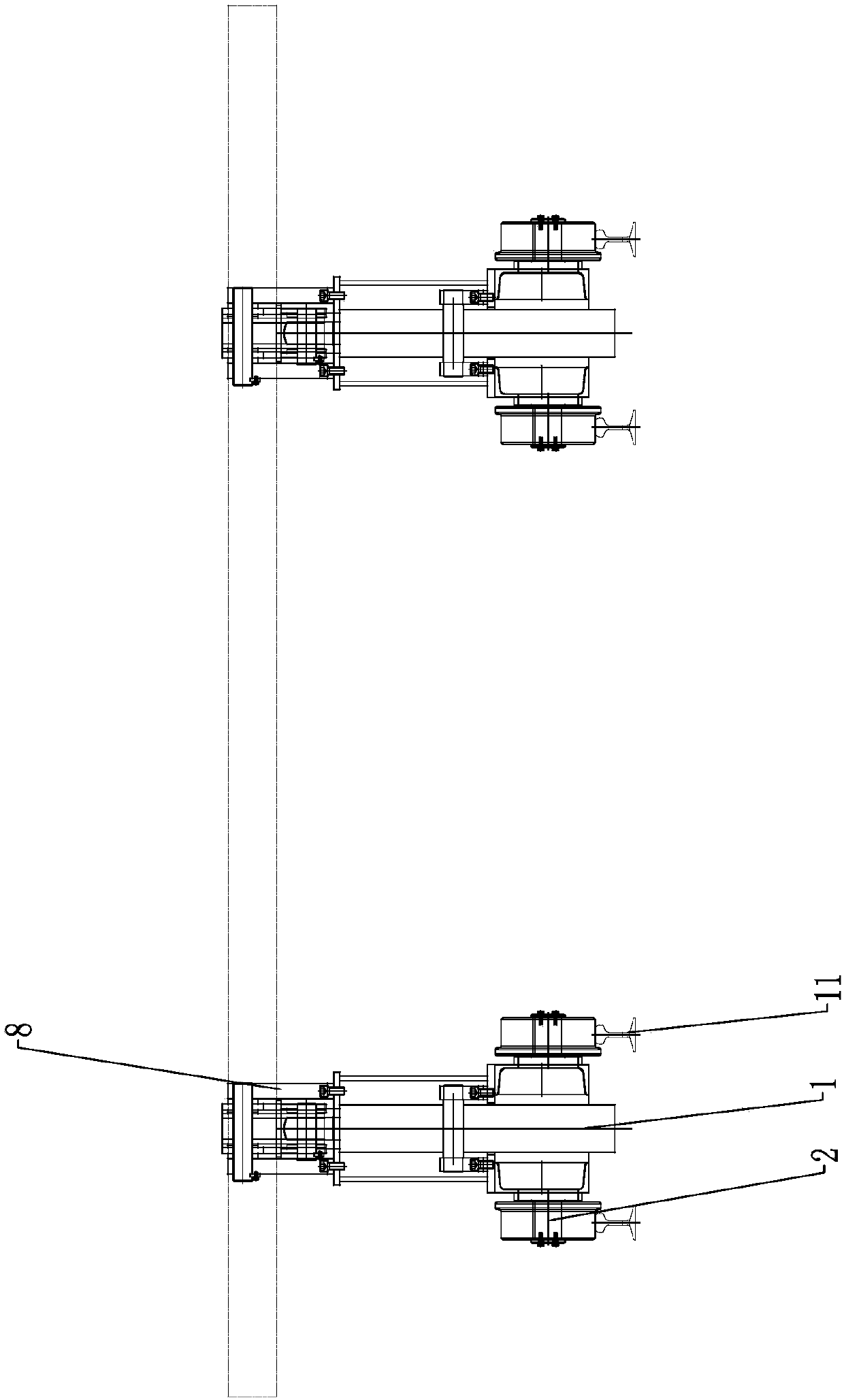 Automatic steel tube bundle overturning mechanism