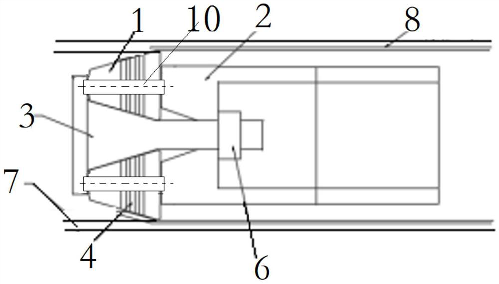 Metal pipe material inner wall surface rolling processing device and method