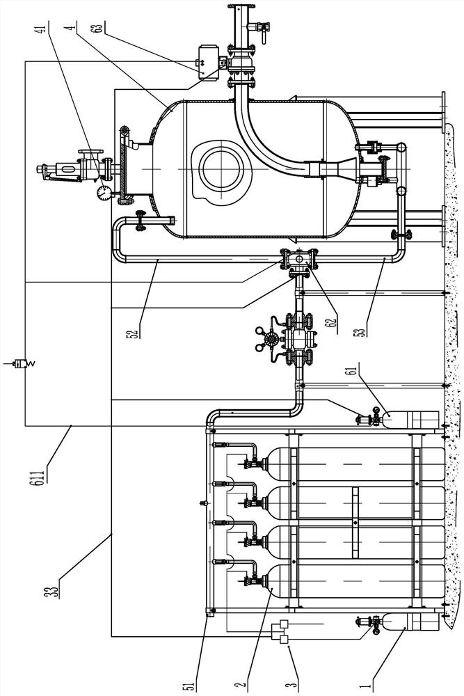 A release control system for dry powder fire extinguishing equipment