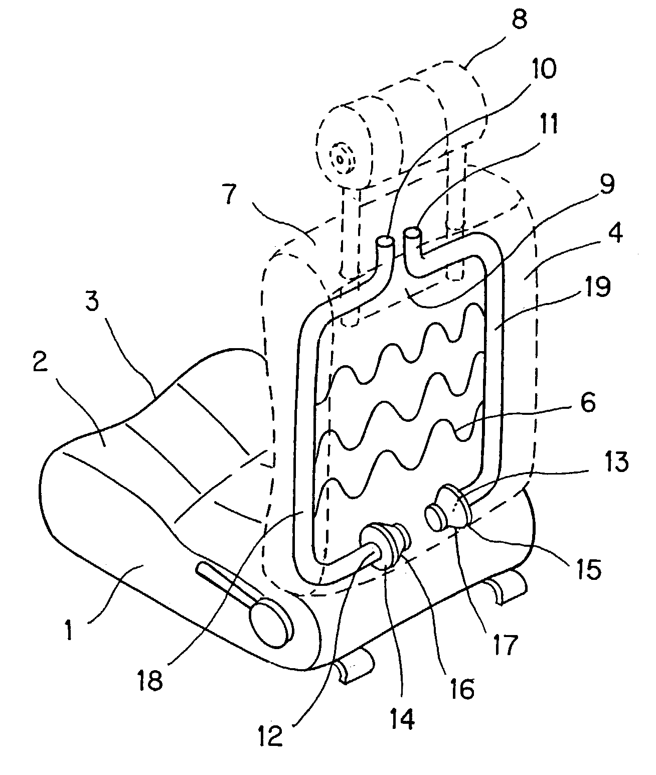 Chair equipped with a speaker