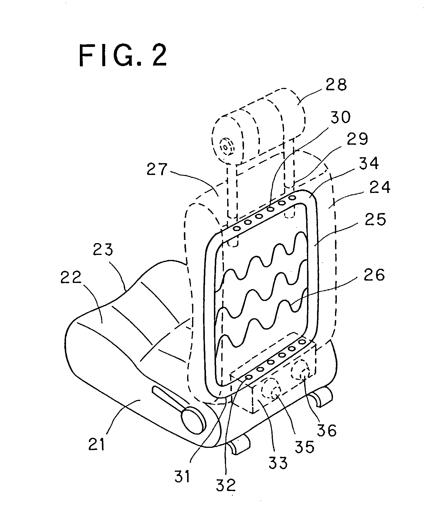 Chair equipped with a speaker