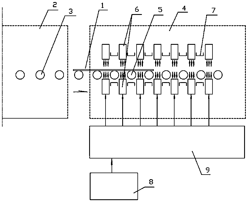 A kind of air grid and the low-pressure quenching process when adopting the air grid tempered glass