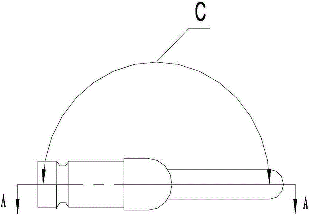 Locating device for welding guide pipe connector at any angle