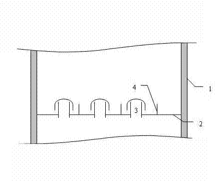 Gas-liquid distribution plate capable of reducing horizontal susceptibility