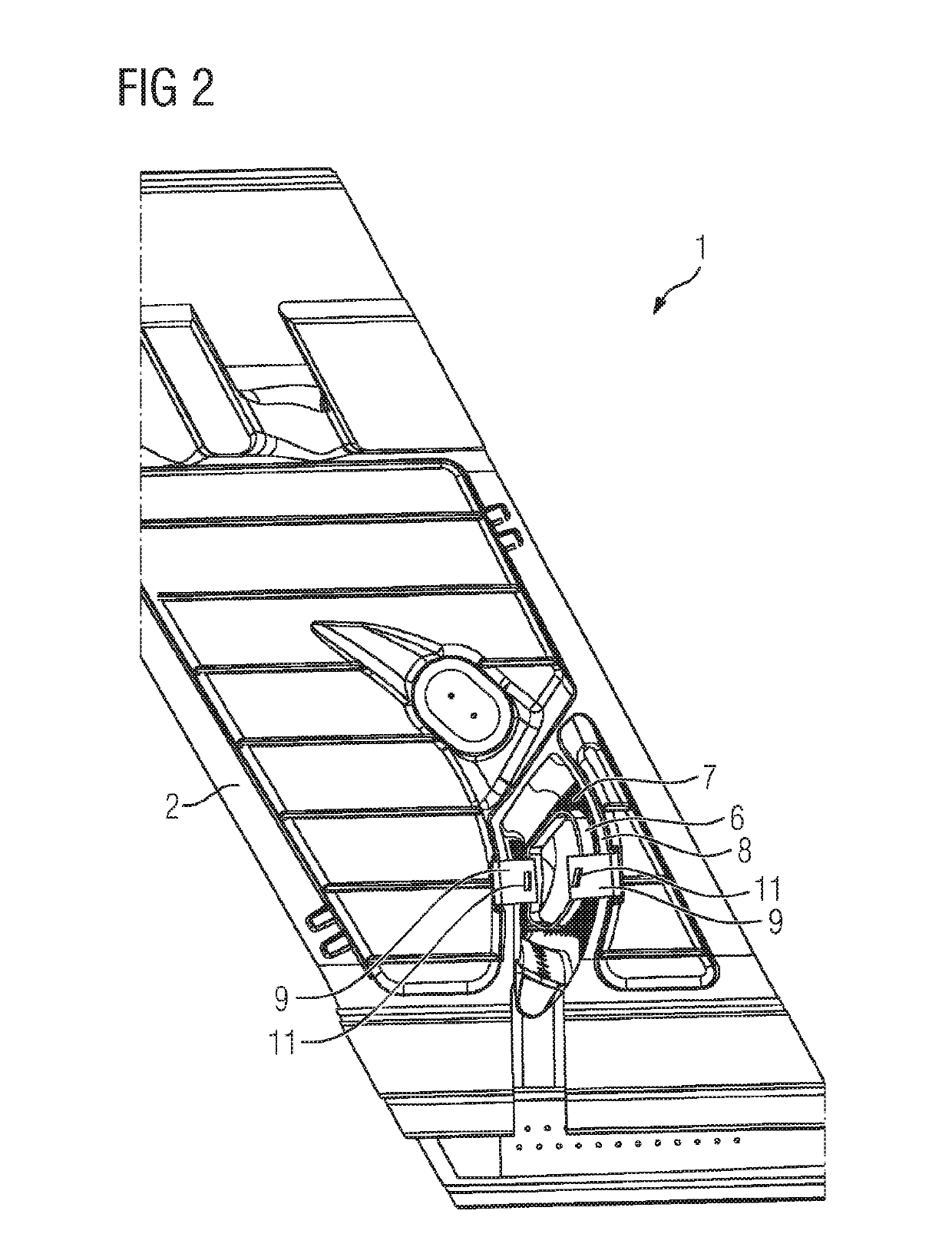 Guide vane having a connecting tube