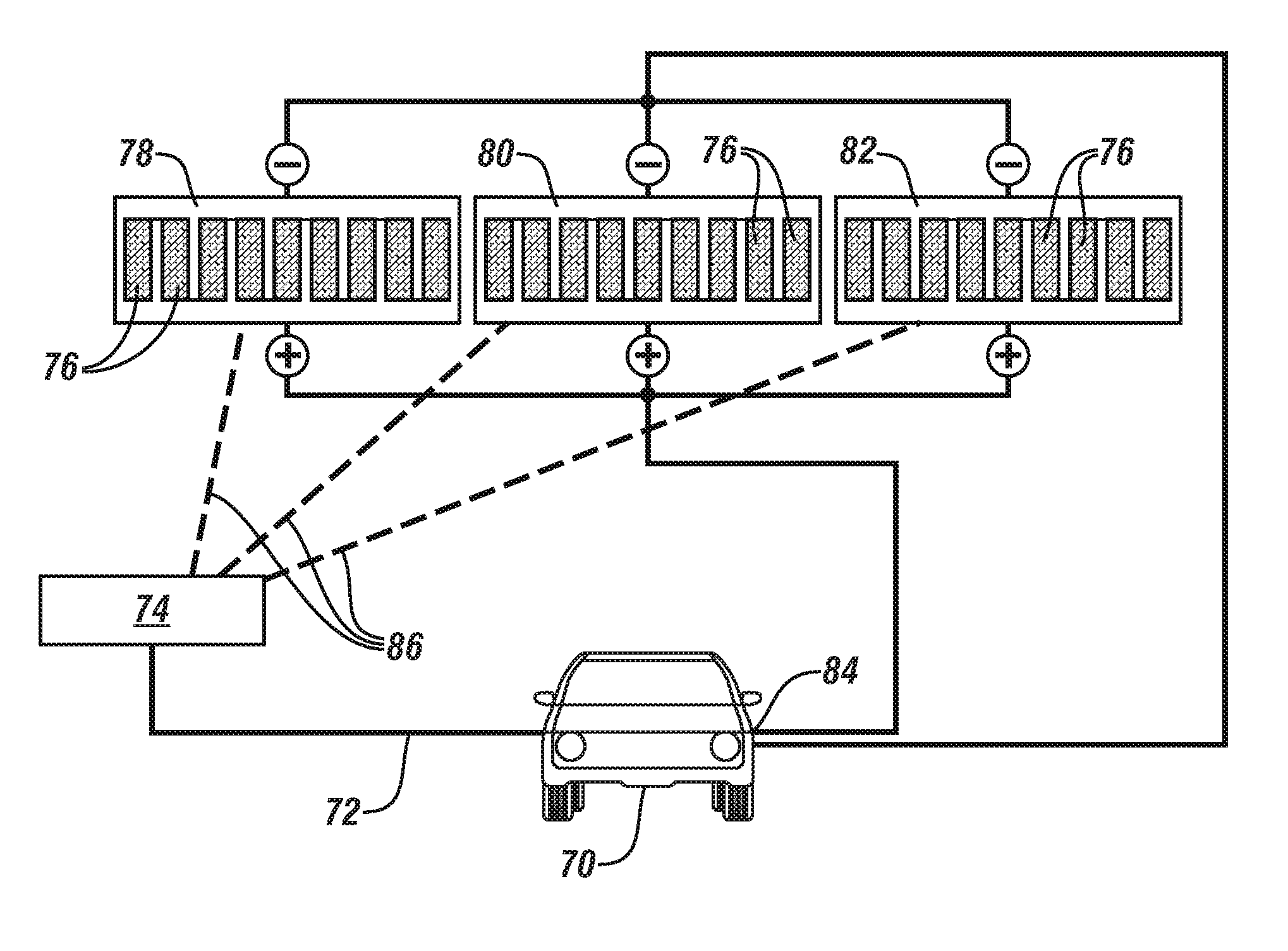 Photo-voltaic charging of high voltage traction batteries