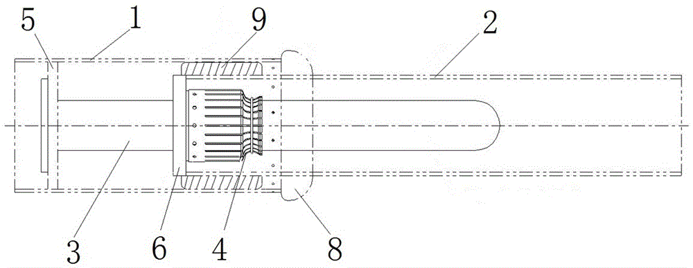 Tubular busbar connection structure