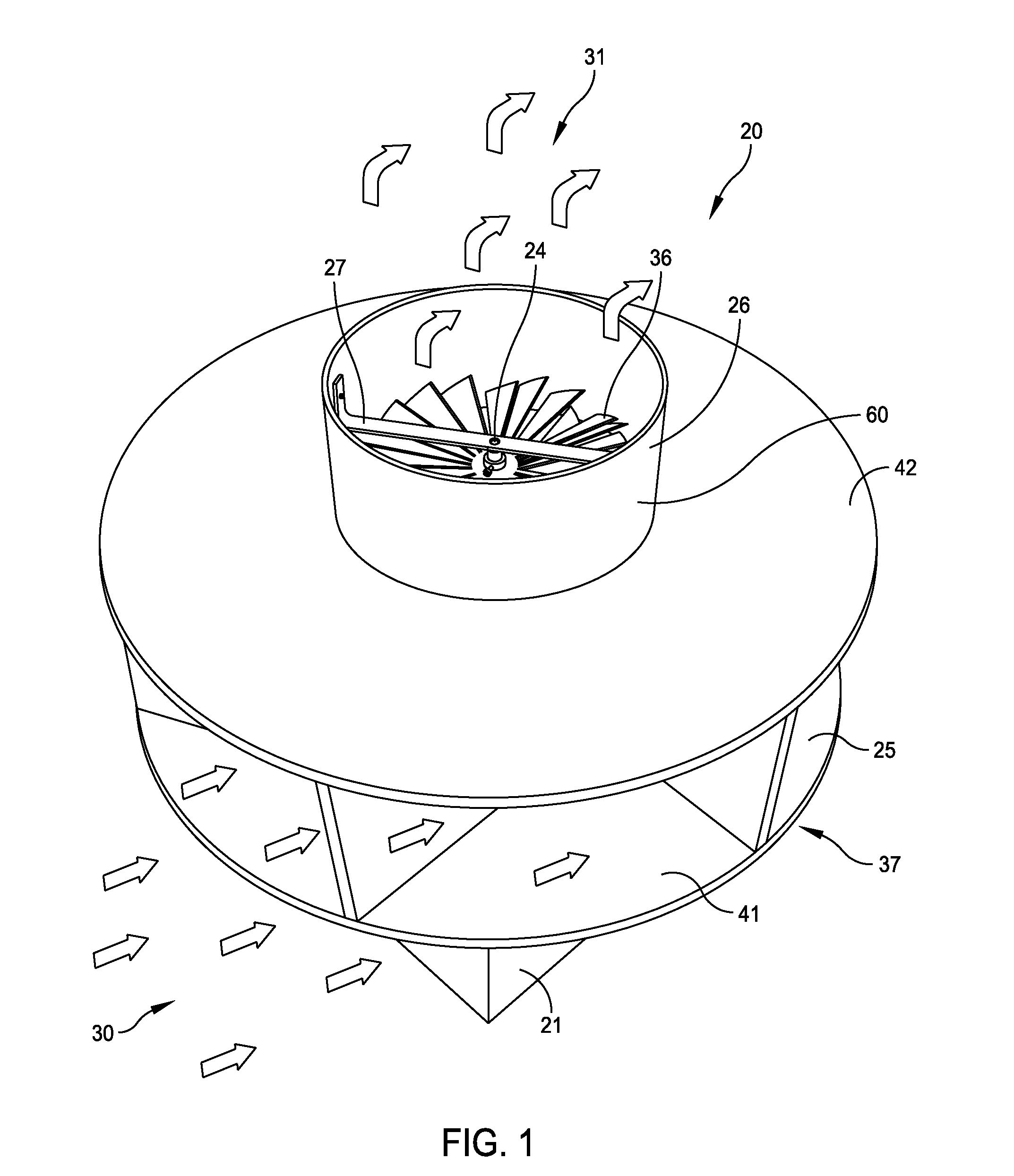 Omnidirectional vertical-axis wind turbine