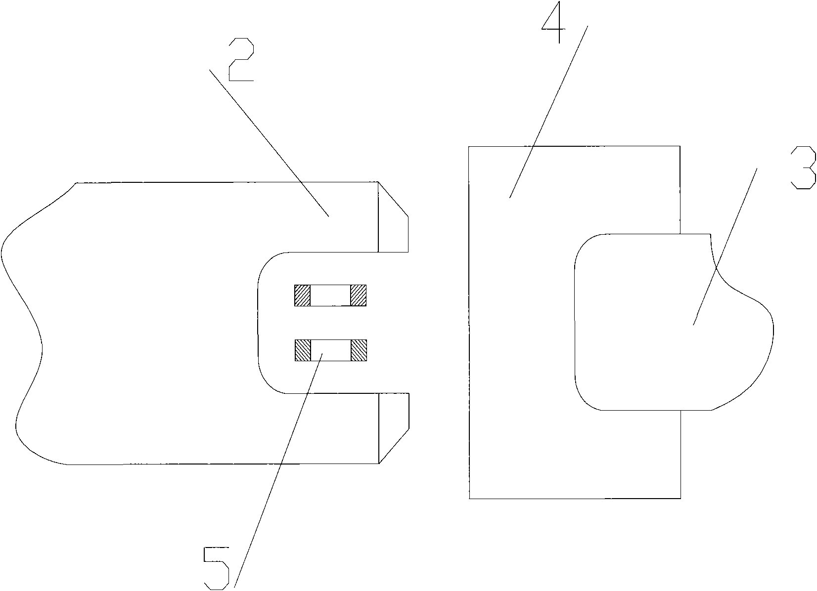 Heat treatment process of limited deep hardening of groove end of shifting fork and special device thereof