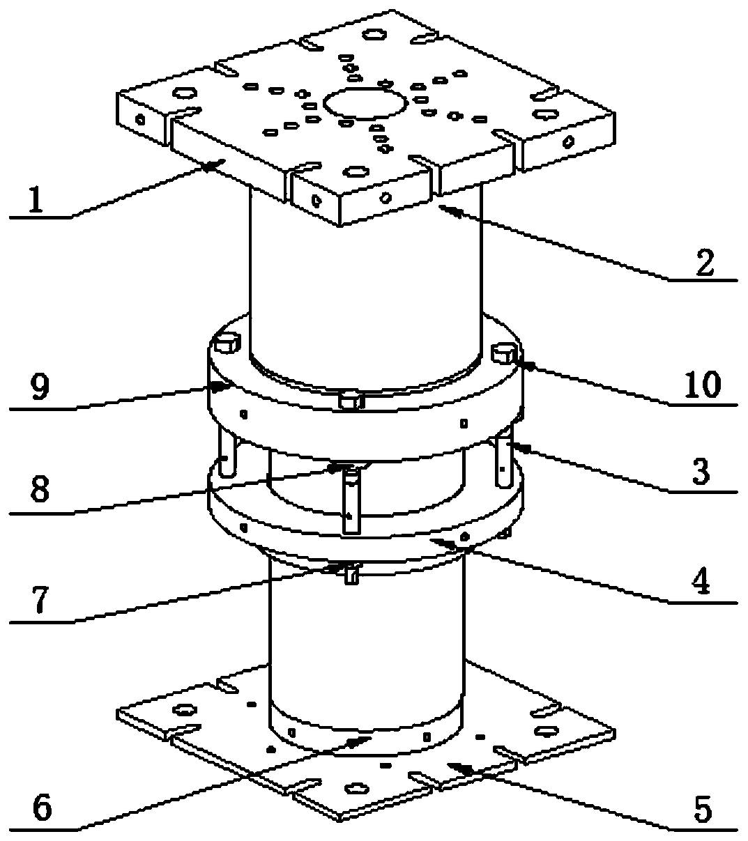 Integral shrinking die with small shrinkage coefficient and high height-to-thickness ratio and its mold