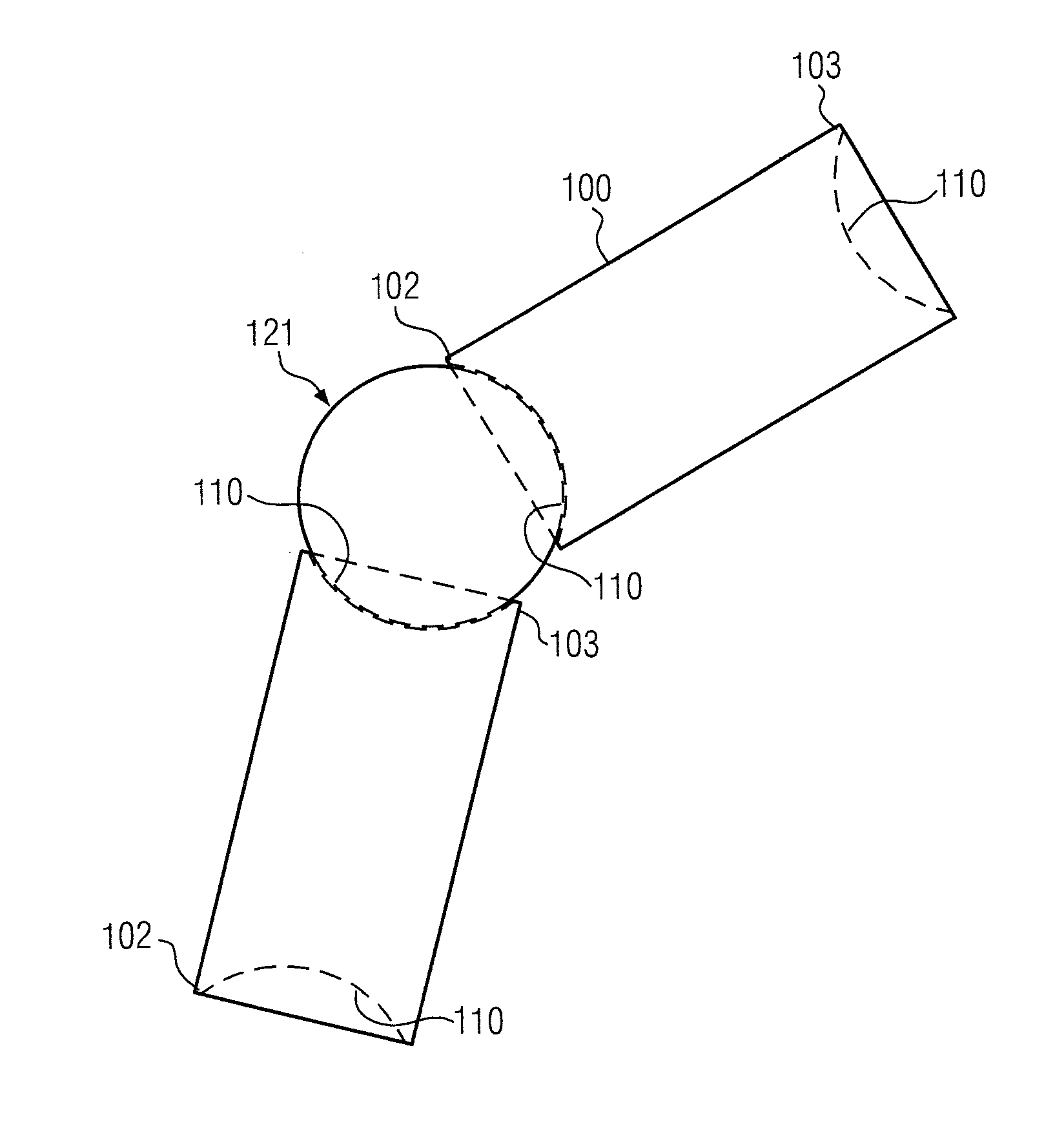 Magnetic core element, magnetic core module and an indictive component using the magnetic core module