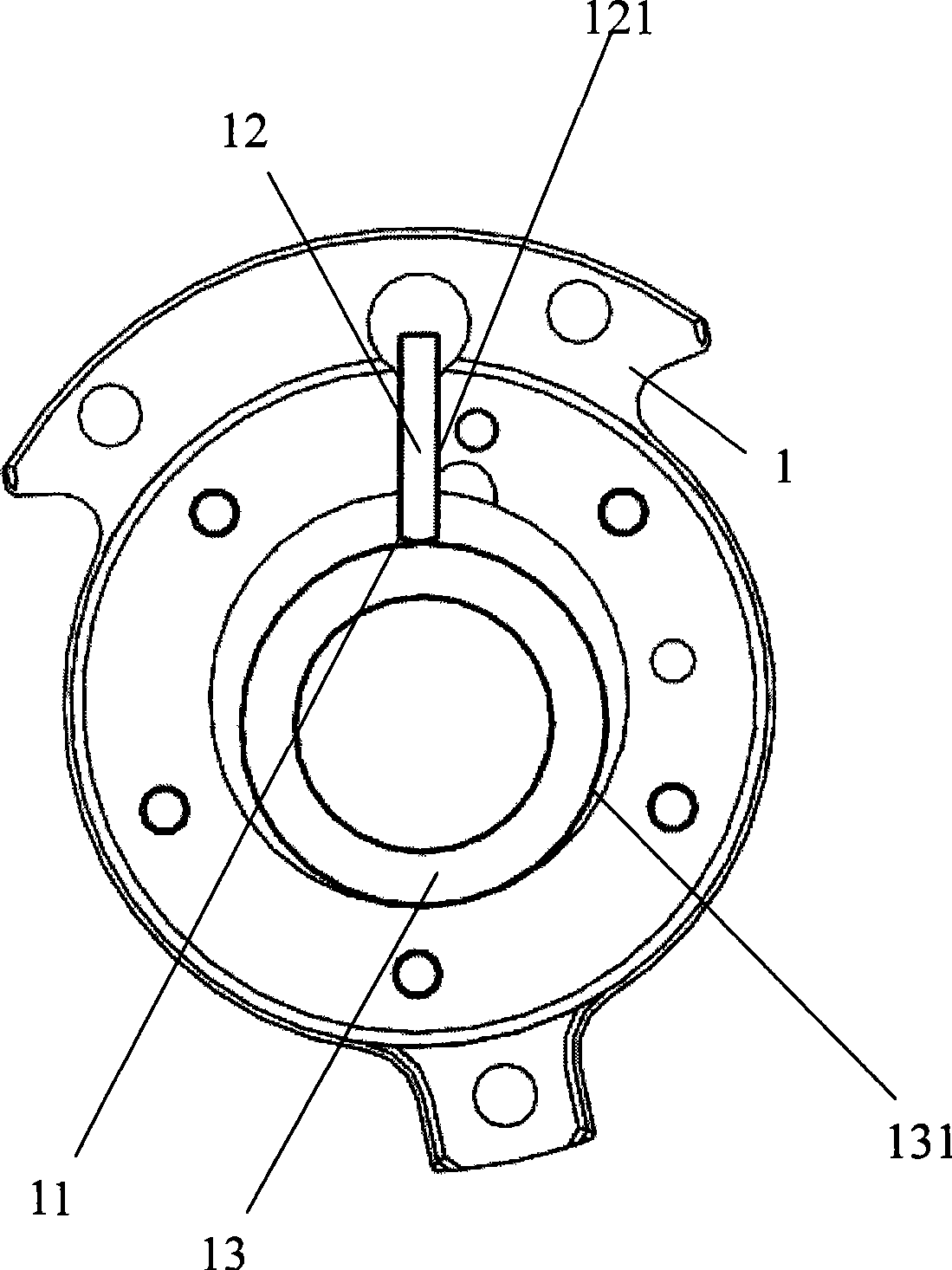 Lubrication sealing structure of rotary compressor gas cylinder