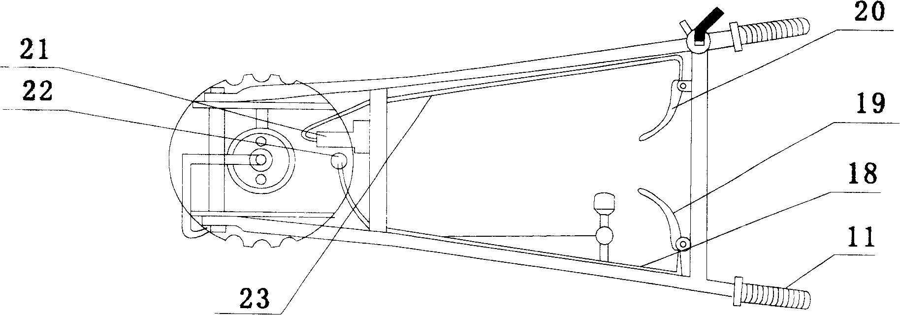 Earthing rotating plough drilling machine