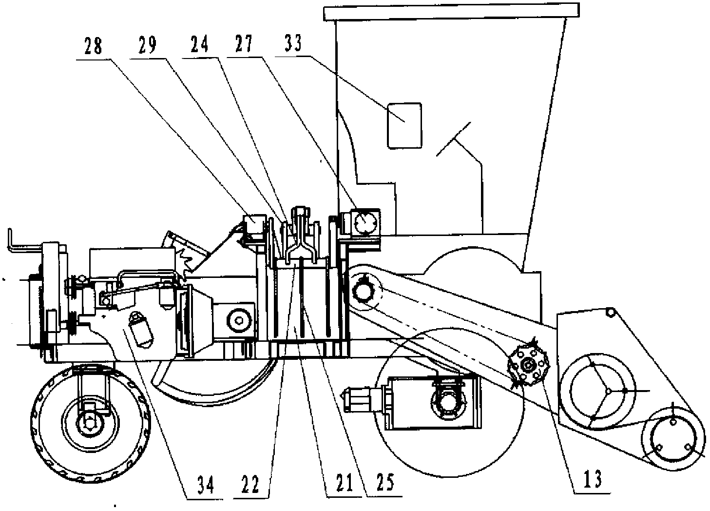 Self-propelled grass block baling machine