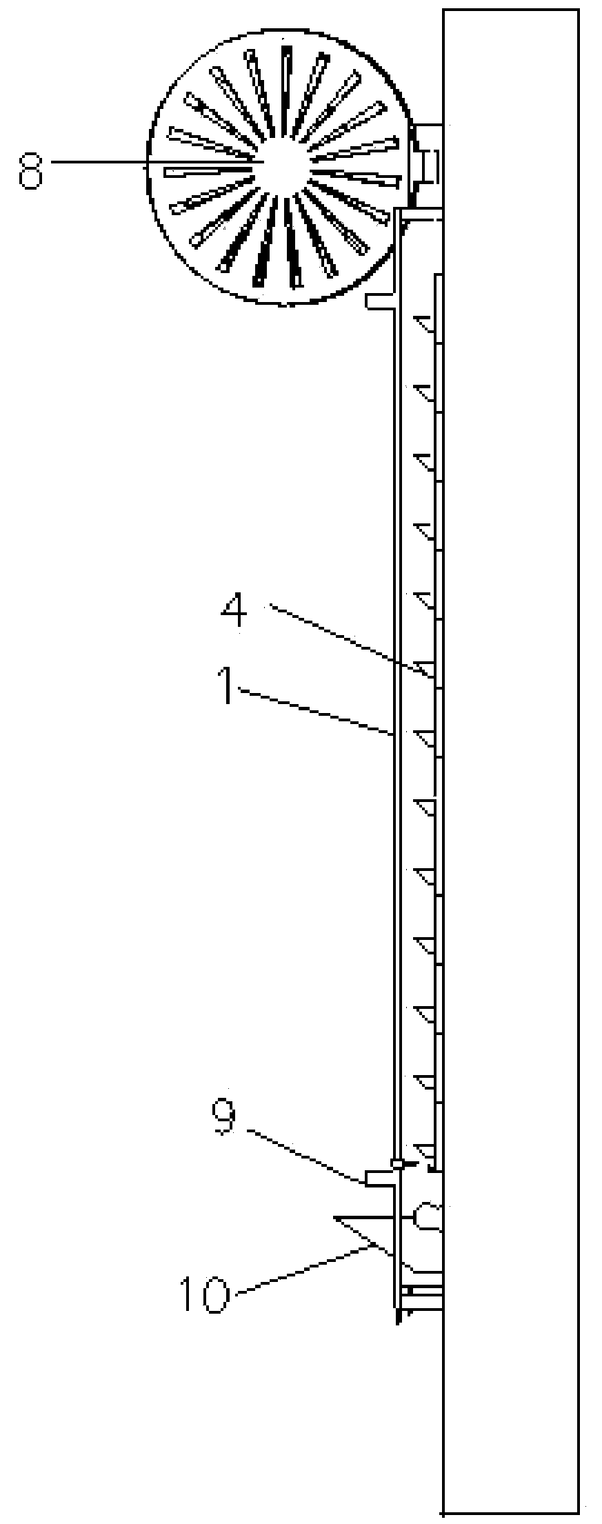 Wall-mounted agricultural planting frame intelligent environment management and control system