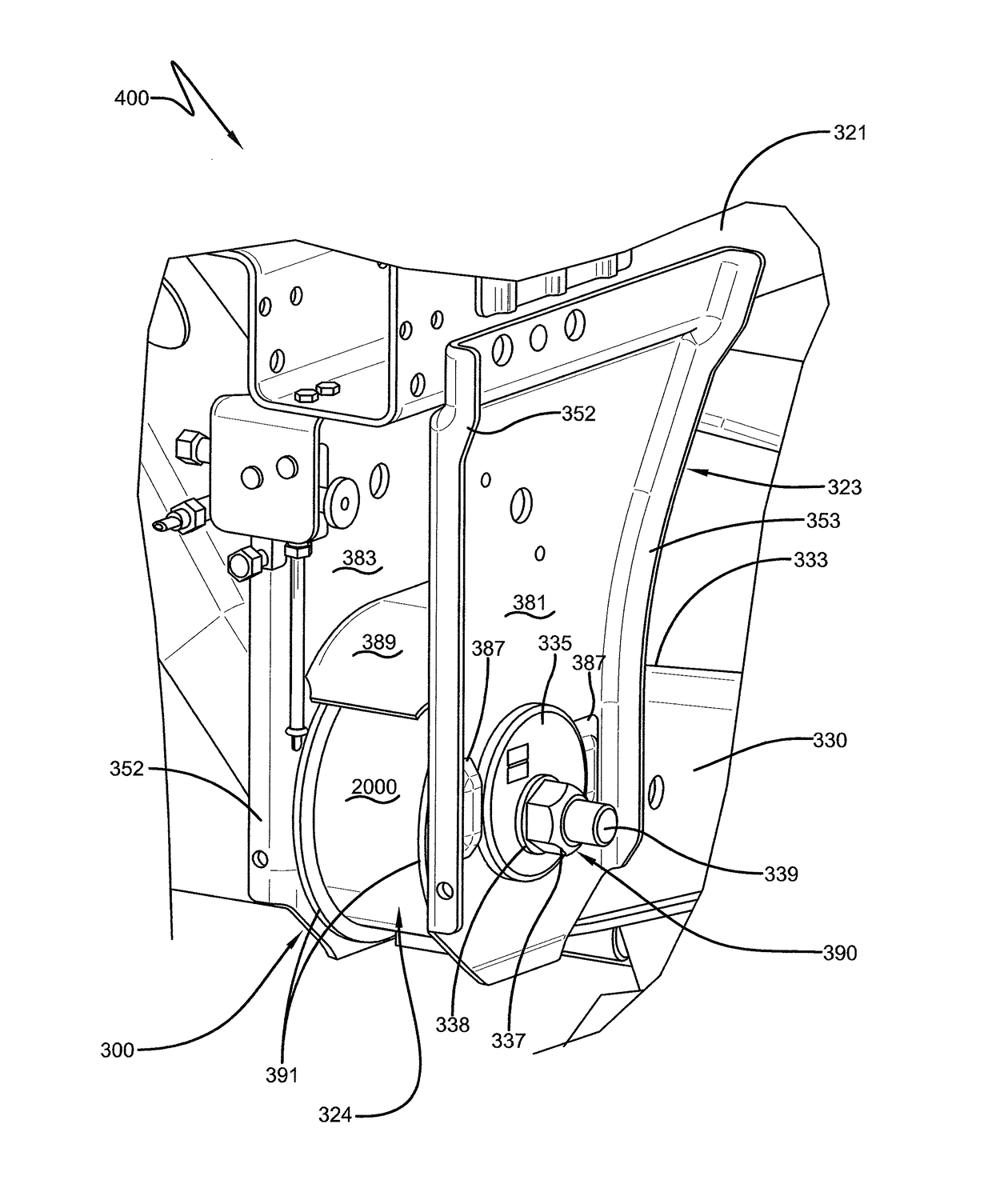 Pivotal connection for heavy-duty vehicle suspension assembly