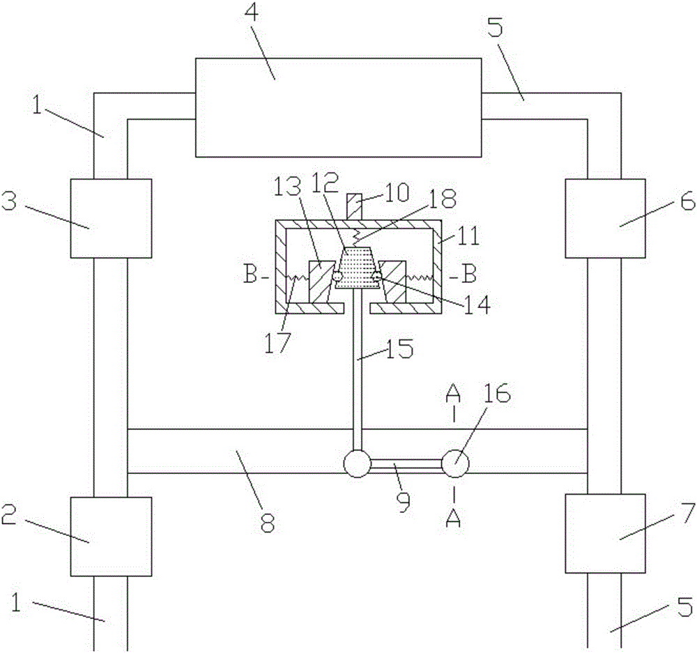 Throttle type low-pressure circulating device adjusting system