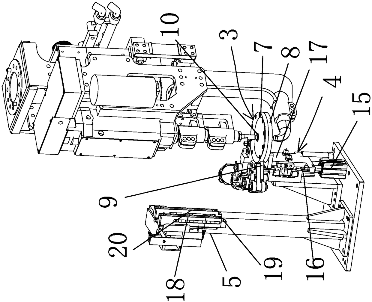 Full-automatic replacement electrode head device for welding