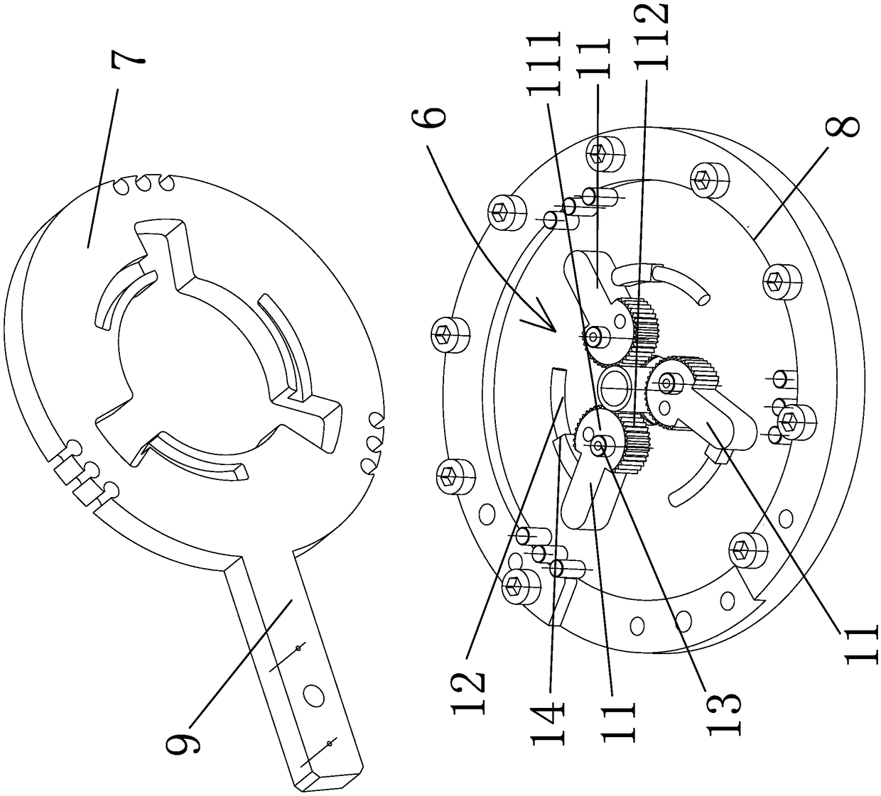 Full-automatic replacement electrode head device for welding