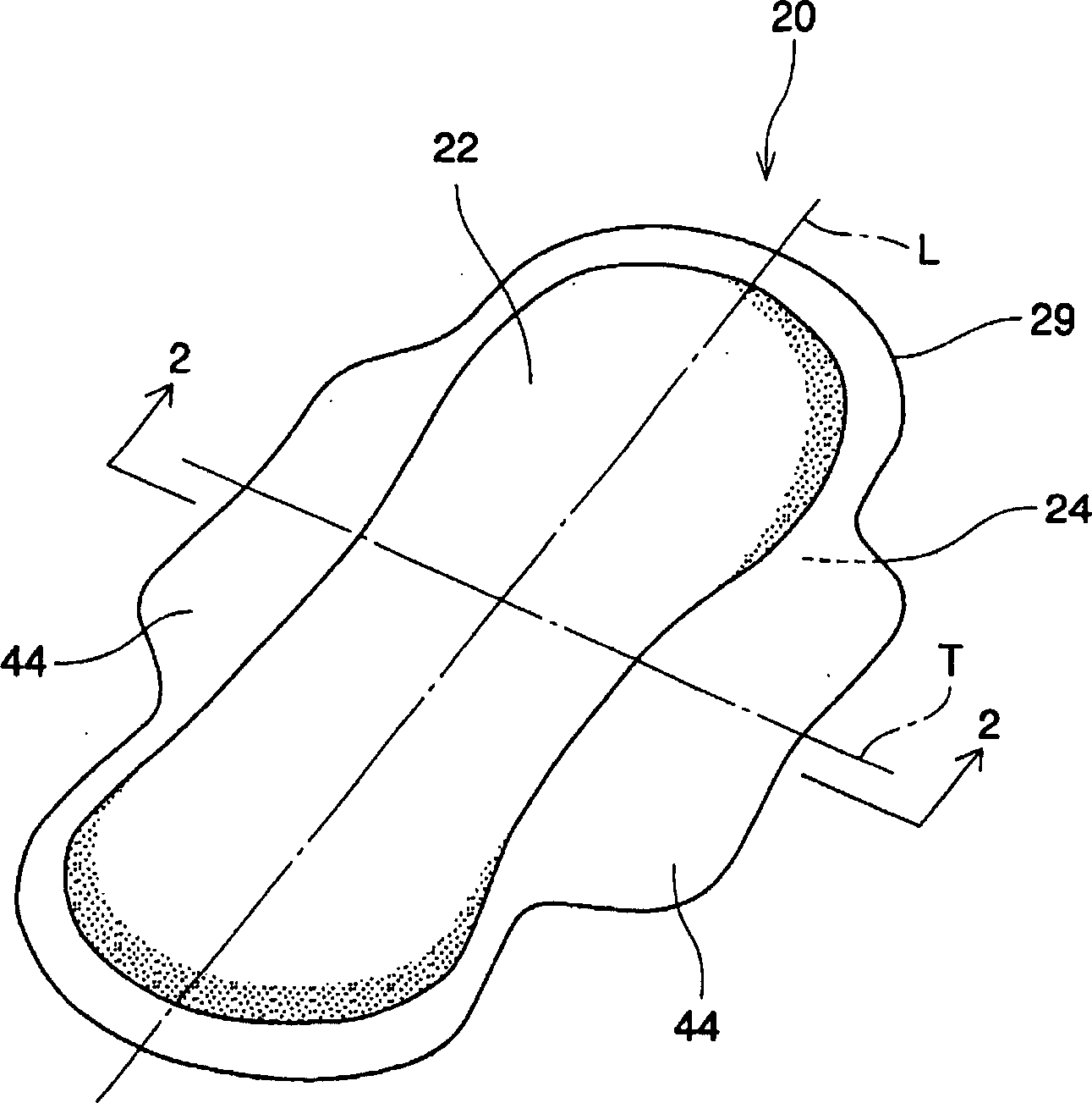 Absorbent article including airlaid mixture material containing thermoplastic fibers treated with phosphate ester or sulfate ester