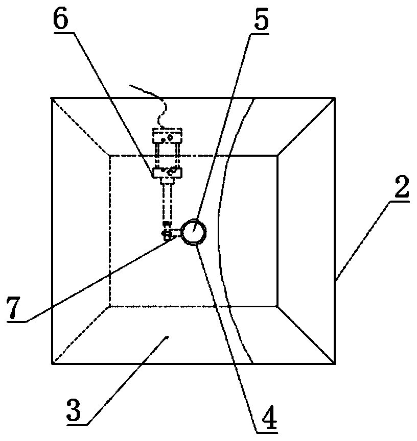 Material storage mechanism of suction machine