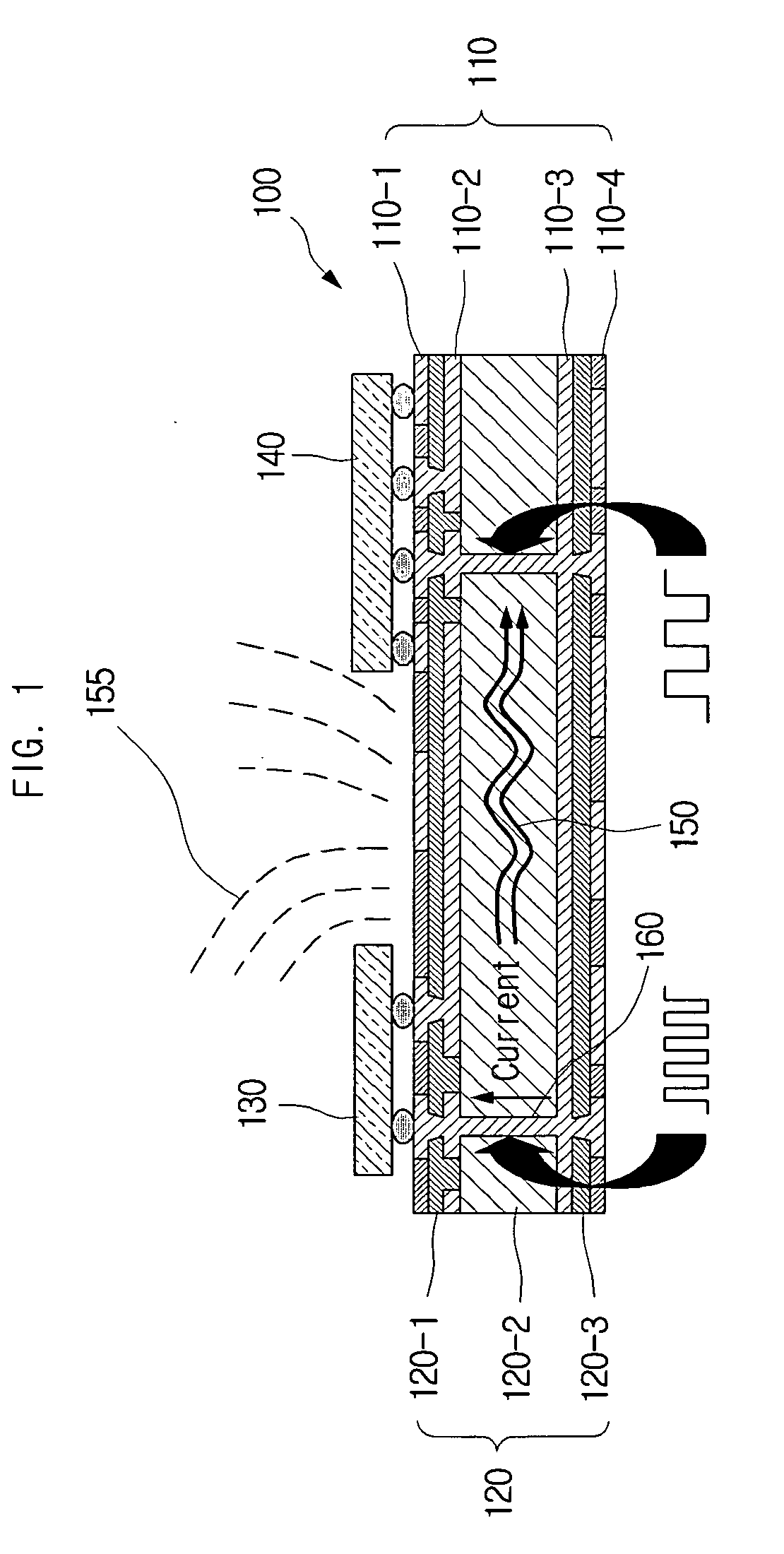 Electromagnetic bandgap structure and printed circuit board