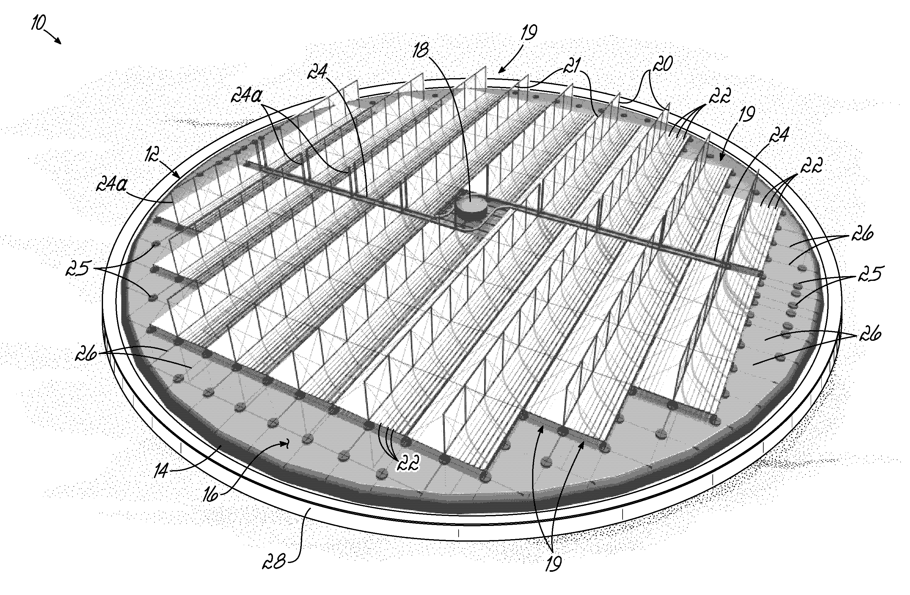 Man Made Island With Solar Energy Collection Facilities