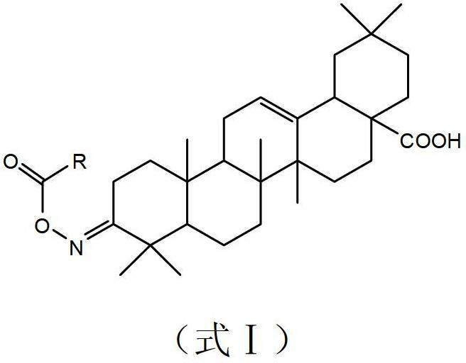 Oleanolic acid oxime ester derivate, preparation method and application thereof