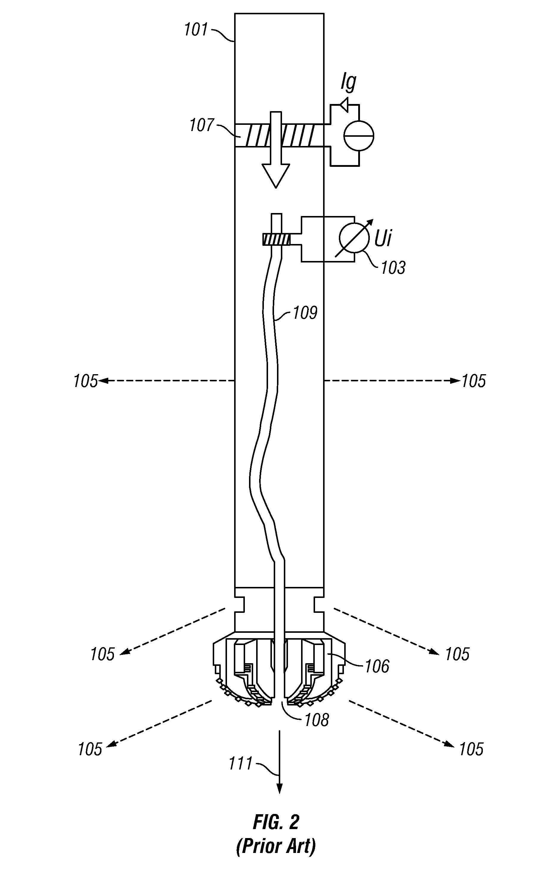 Method and apparatus for determining formation boundary near the bit for conductive mud