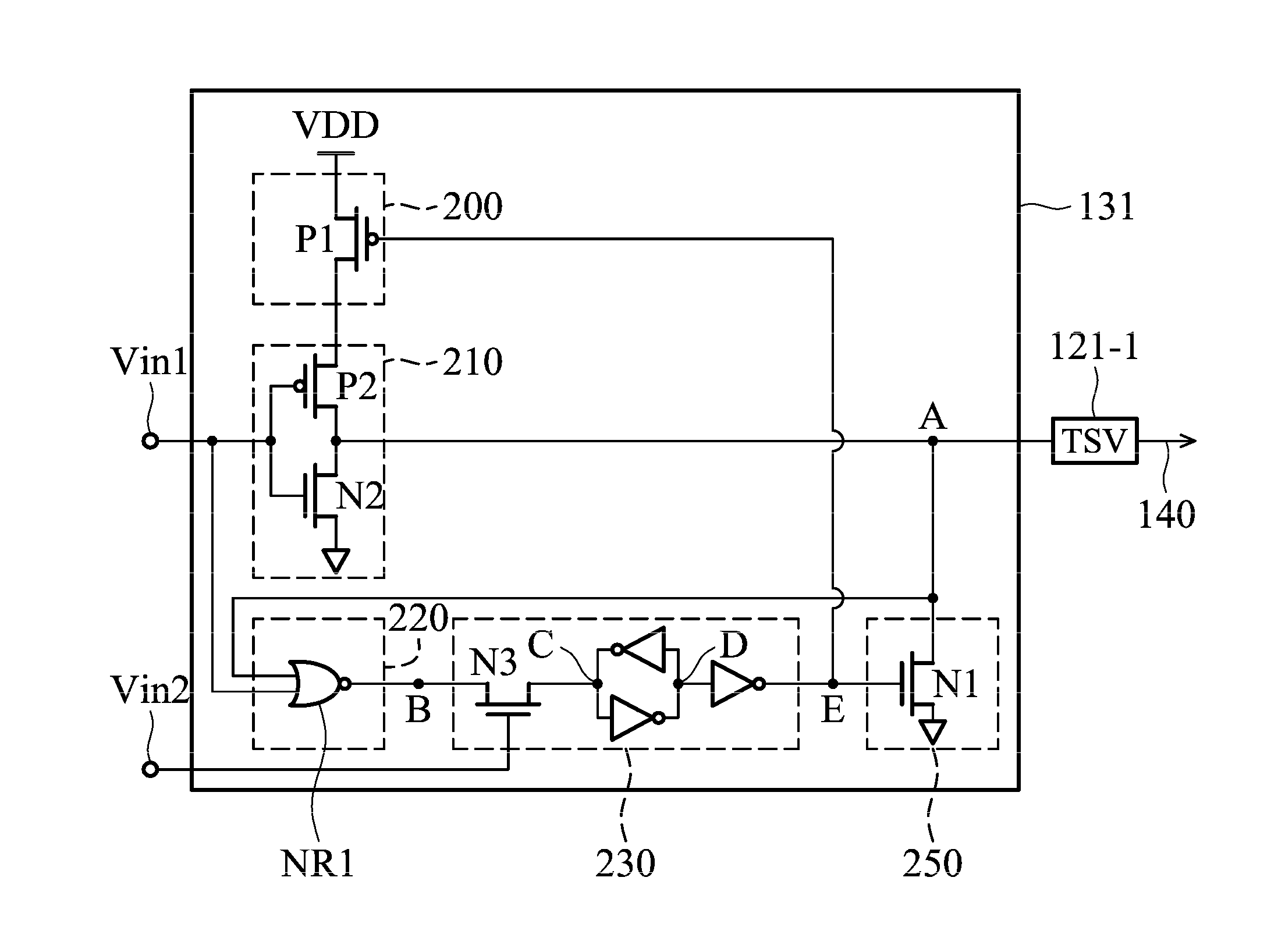 Through silicon via repair circuit of semiconductor device