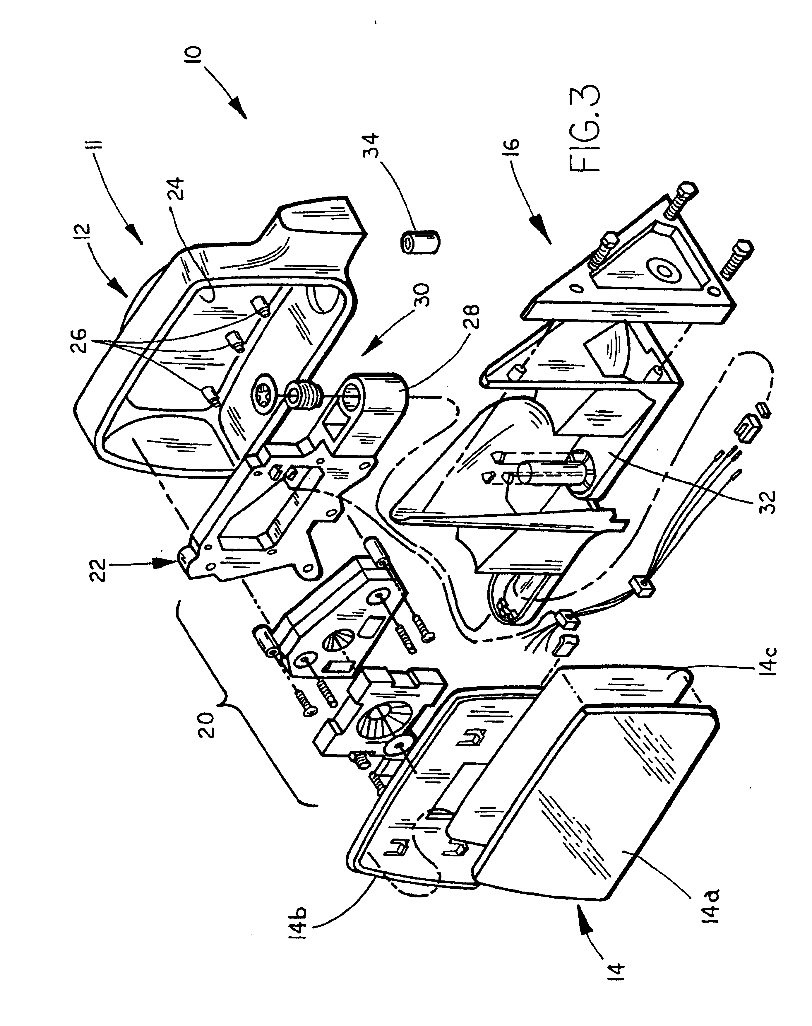 Vehicle exterior rearview mirror assembly