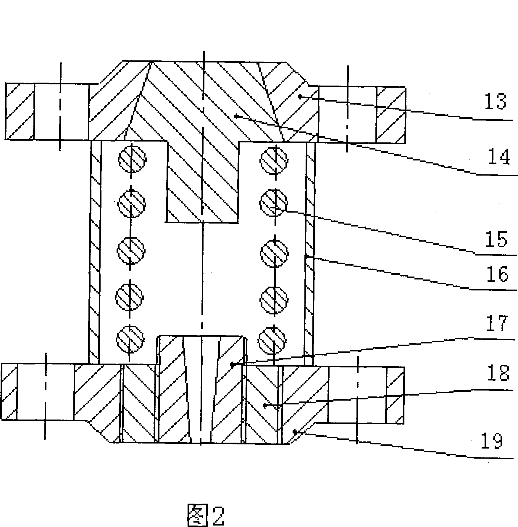 Oil-gas automatic discharging cyclone gas-liquid separator