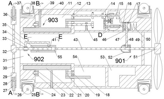 Desilting device for emergency treatment of damage of sewage pipeline