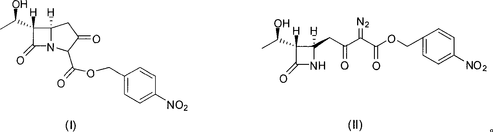 Carbapenem bicyclic nucleus preparation and purification method