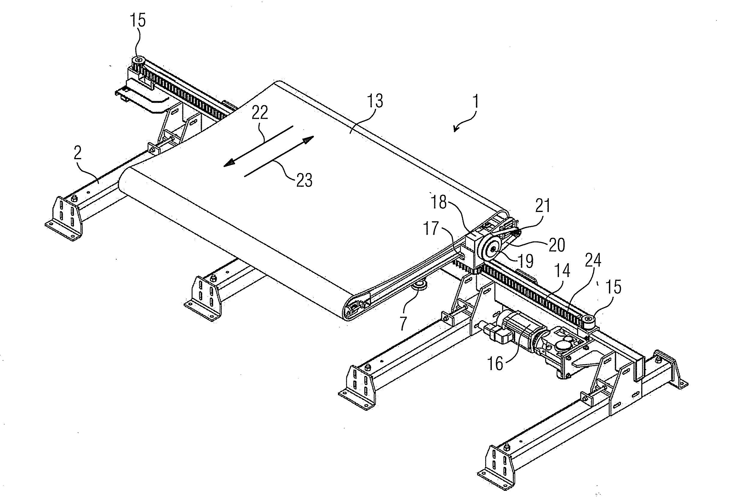 Container for Transporting Piece Goods, Particularly Pieces of Luggage