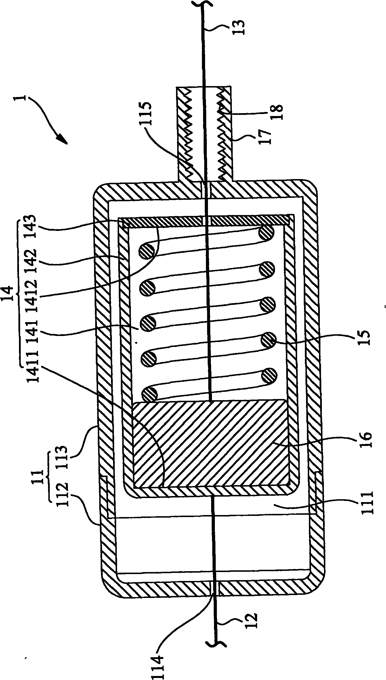 Proportional brake device and brake module thereof