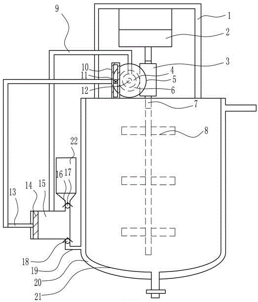 Polycarboxylic acid water reducer reaction stirring kettle convenient to heat and cool