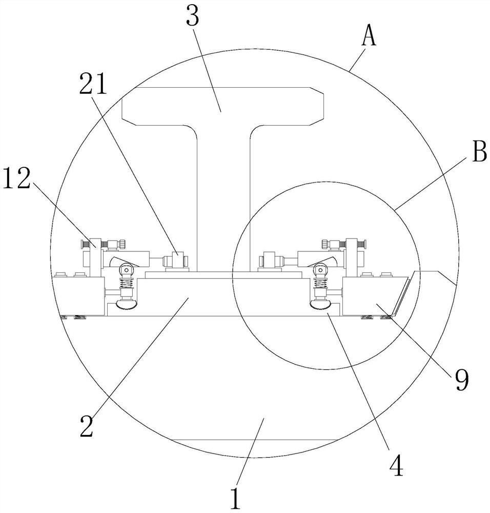 Bolt fastening structure for railway engineering track laying