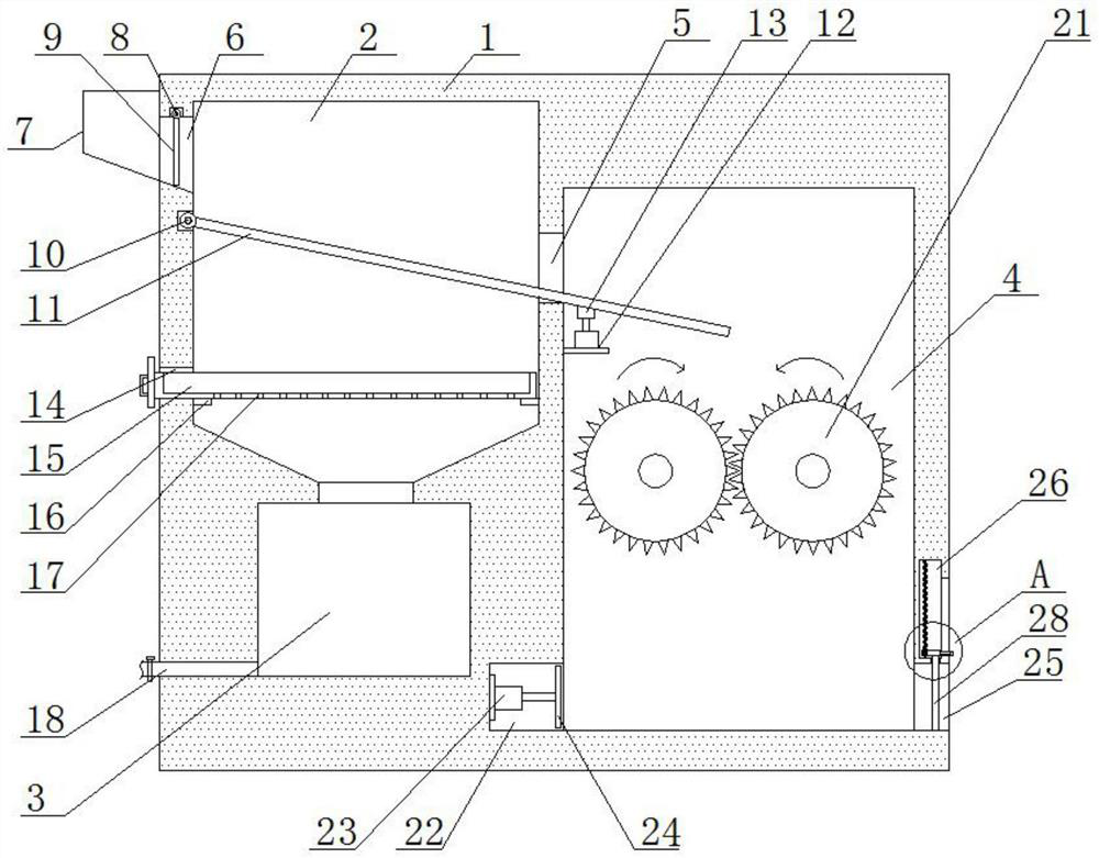 Continuous kitchen waste impurity removal and recovery device