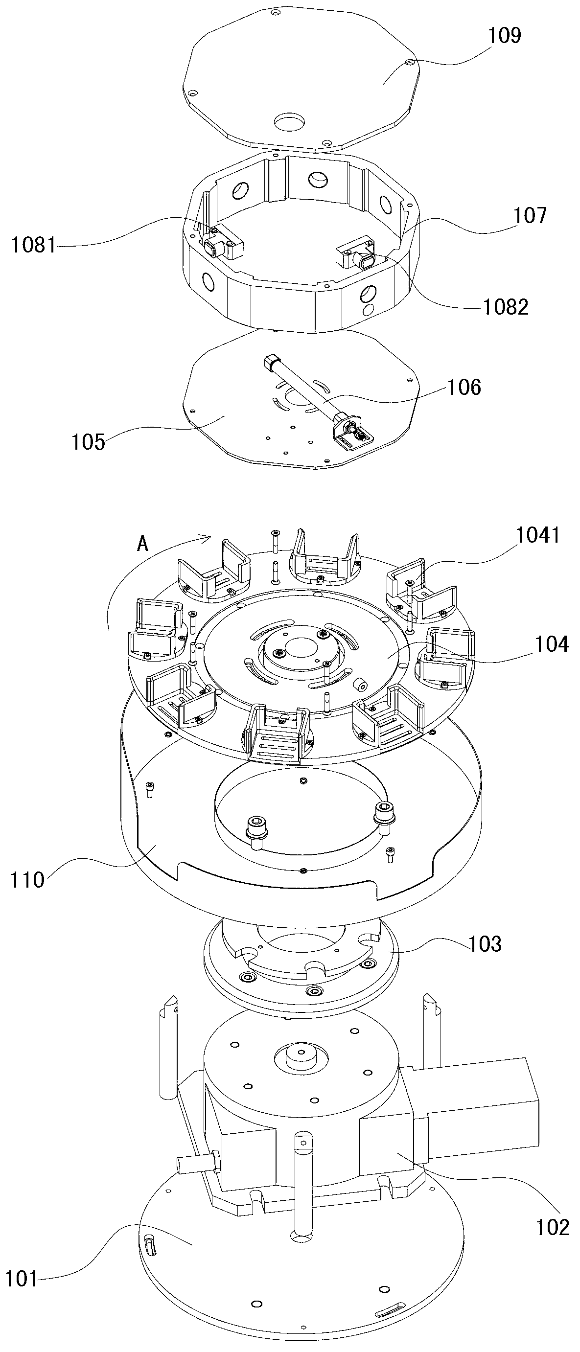 Filling capping device