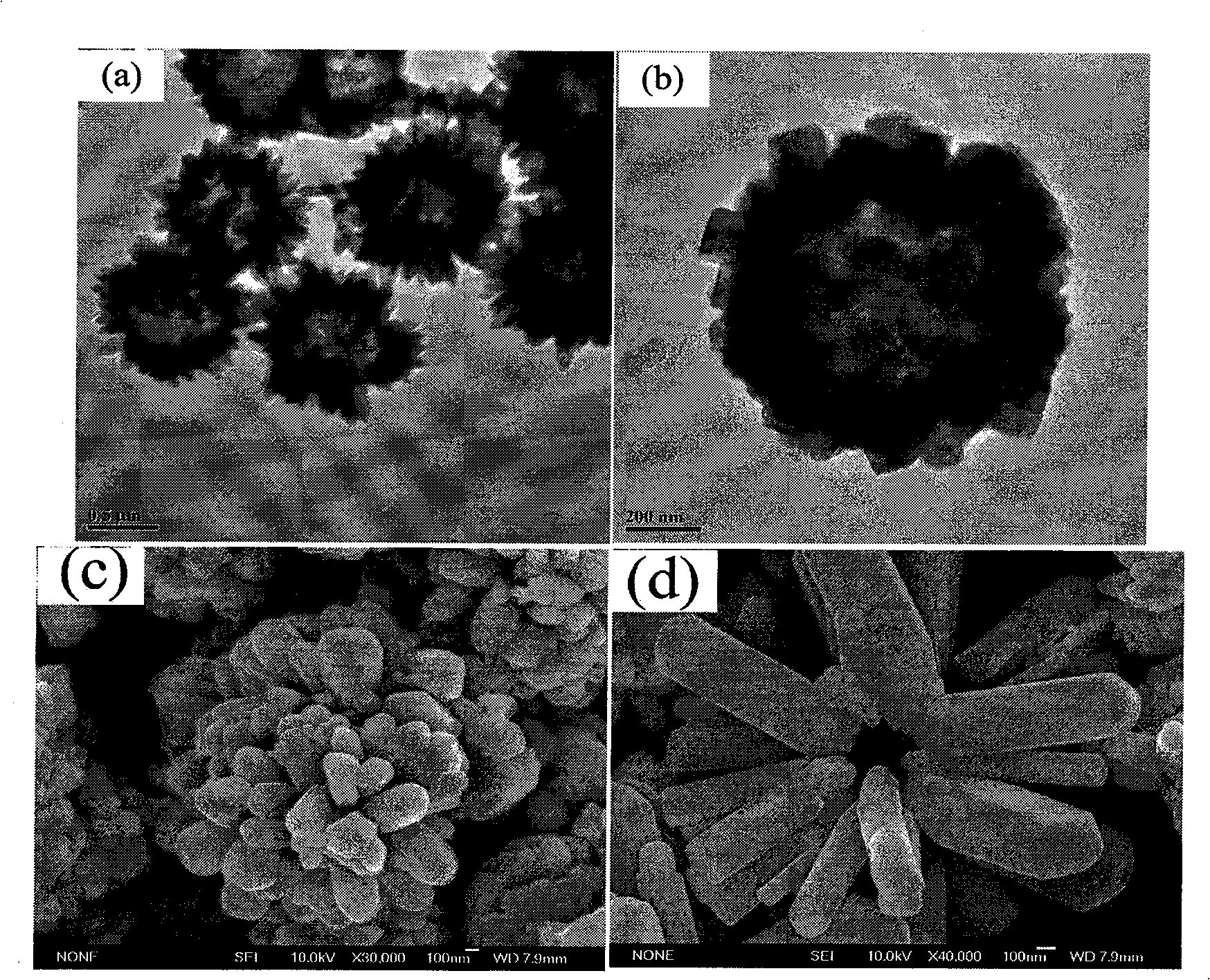 Method for preparing zinc oxide nano hollow spheres by caustic corrosion reaction