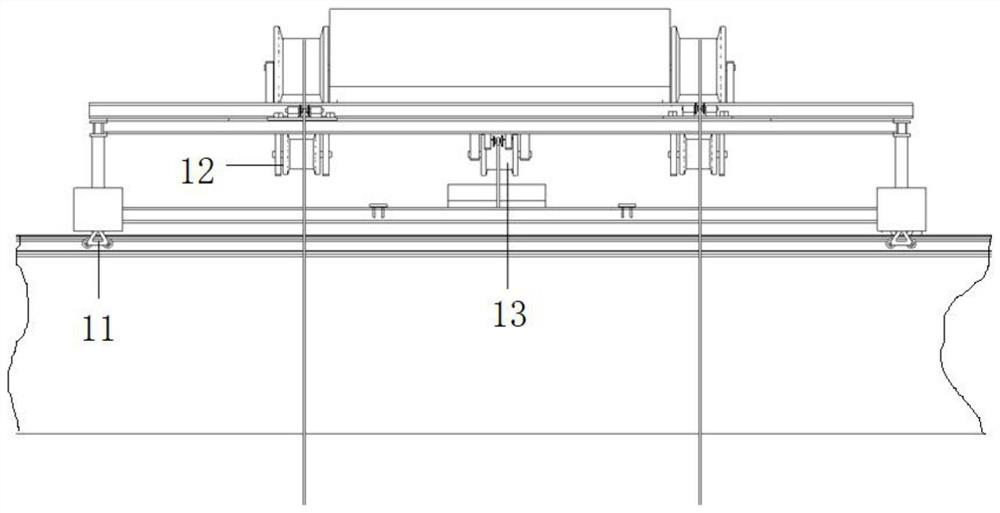 A method of using an attached lifting and transporting device for demolishing concrete support beams