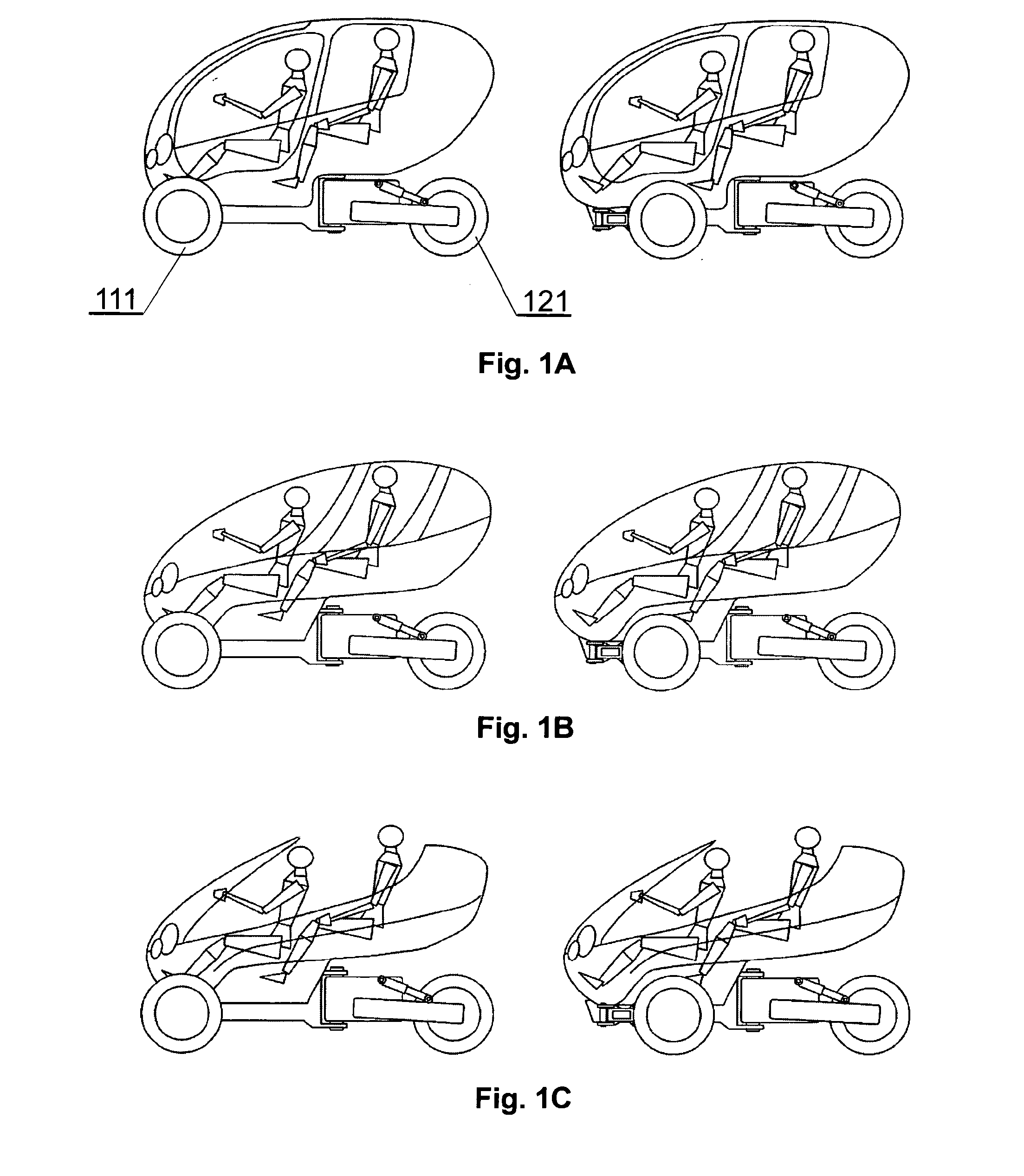 Vehicle having variable track